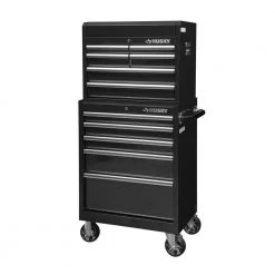 Husky 27 in. W x 18 in. D Standard Duty 11-Drawer Tool Chest and Top Tool Cabinet Combo in Black -Tool Storage Online Shop gloss tool chest combos uact h 270111bk c3 1000