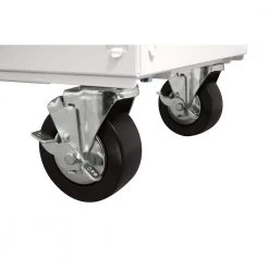 Husky 36 in. 3-Drawer with Solid Wood Top in Gloss White Utility Cart -Tool Storage Online Shop gloss white husky tool carts houc3603bj1 1d 1000