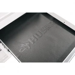 Husky 46 in. W x 24.5 in D Standard Duty 9-Drawer Mobile Workbench Tool Chest with Solid Wood Top in Gloss White -Tool Storage Online Shop gloss white with silver trim husky mobile workbenches hotc4609bj6m 44 1000