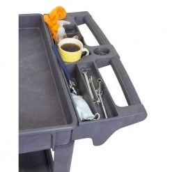 WEN 25.5 in. x 46 in. 500 lbs. Capacity Extra-Wide Service Utility Cart -Tool Storage Online Shop gray wen tool carts 73004t 1f 1000