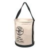Klein Tools Canvas Bucket, Wide-Opening, Straight-Wall, Molded Bottom, 12-Inch 1 Klein Tools Canvas Bucket, Wide-Opening, Straight-Wall, Molded Bottom, 12-Inch -Tool Storage Online Shop natural canvas klein tools tool bags 5109 64 1000