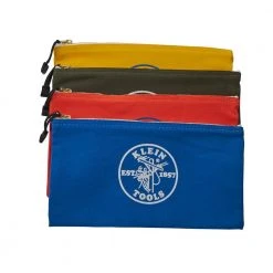 Klein Tools Zipper Bags, Canvas Tool Pouches Olive/Orange/Blue/Yellow, 4-Pack 20 Klein Tools Zipper Bags, Canvas Tool Pouches Olive/Orange/Blue/Yellow, 4-Pack -Tool Storage Online Shop olive orange blue yellow klein tools tool bags 5140 4f 1000