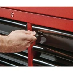 Milwaukee 46 in. 8-Drawer Steel Storage Top Chest in Red and Black -Tool Storage Online Shop red and black textured powder coating milwaukee top tool chests 48 22 8510 44 1000