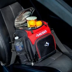 Husky 9 in. Lunch Box Cooler Bag -Tool Storage Online Shop red black husky tool bags hd50100 th 31 1000