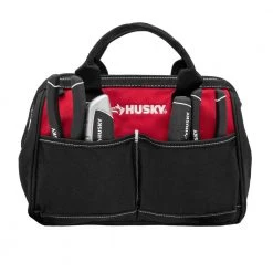 Husky 12 in 4 Pocket Zippered Tool Bag -Tool Storage Online Shop red black husky tool bags hd60012 th c3 1000
