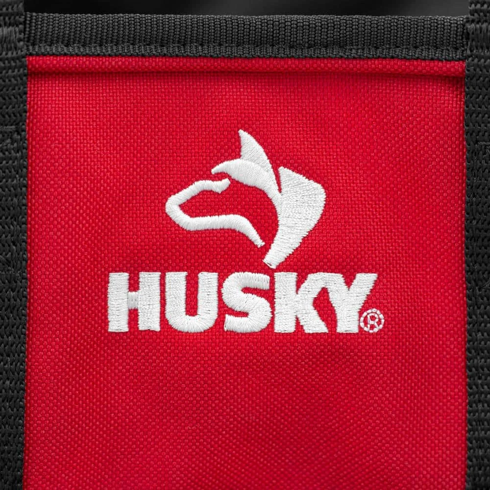Husky 14 in. 15 Pocket Open Top Supply Tool Bag 10 Husky 14 in. 15 Pocket Open Top Supply Tool Bag - Image 8