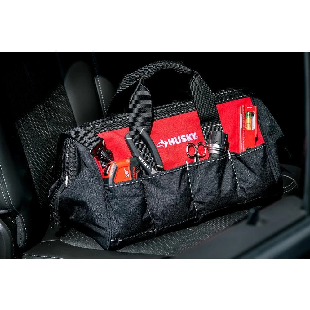 Husky 18 in. 14 Pocket Zippered Tool Bag 12 Husky 18 in. 14 Pocket Zippered Tool Bag - Image 10