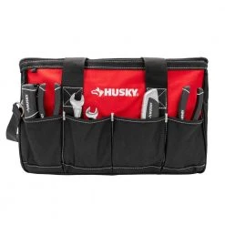 Husky 18 in. 14 Pocket Zippered Tool Bag 18 Husky 18 in. 14 Pocket Zippered Tool Bag -Tool Storage Online Shop red black husky tool bags hd60018 th 4f 1000