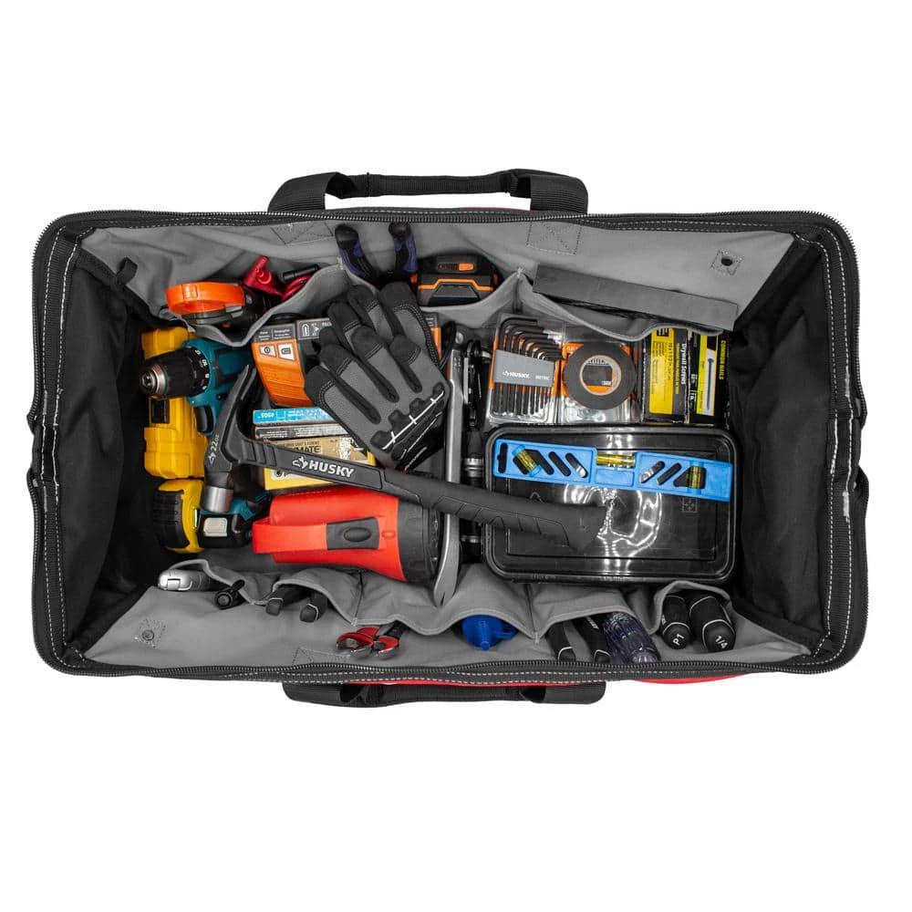 Husky 24 in. 16 Pocket Zippered Tool Bag 4 Husky 24 in. 16 Pocket Zippered Tool Bag - Image 2