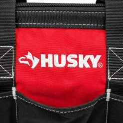 Husky 18 in., 15 in. and 12 in. Tool Bag Combo -Tool Storage Online Shop red black husky tool bags hd60258a th fd 4f 1000