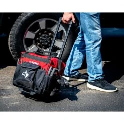 Husky 14 in. Rolling Tool Bag with Stackable 12 in. Tool Bag -Tool Storage Online Shop red black husky tool bags hd650142 th bd 76 1000