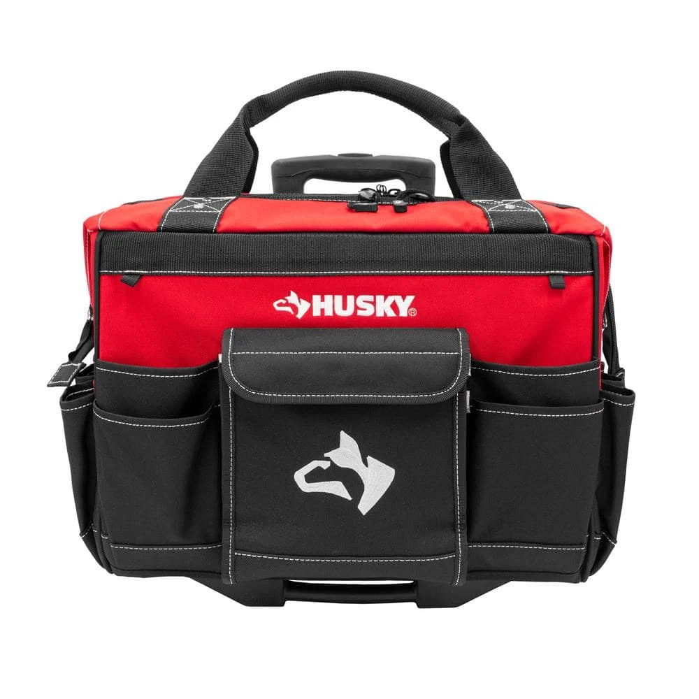 Husky 18 in. 18 Pocket Rolling Tool Bag 3 Husky 18 in. 18 Pocket Rolling Tool Bag