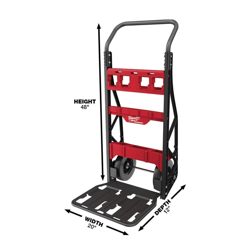 Milwaukee 20 in. W PACKOUT 2-Wheel Utility Tool Cart with 15 in. PACKOUT Backpack (2-Piece) 5 Milwaukee 20 in. W PACKOUT 2-Wheel Utility Tool Cart with 15 in. PACKOUT Backpack (2-Piece) - Image 3