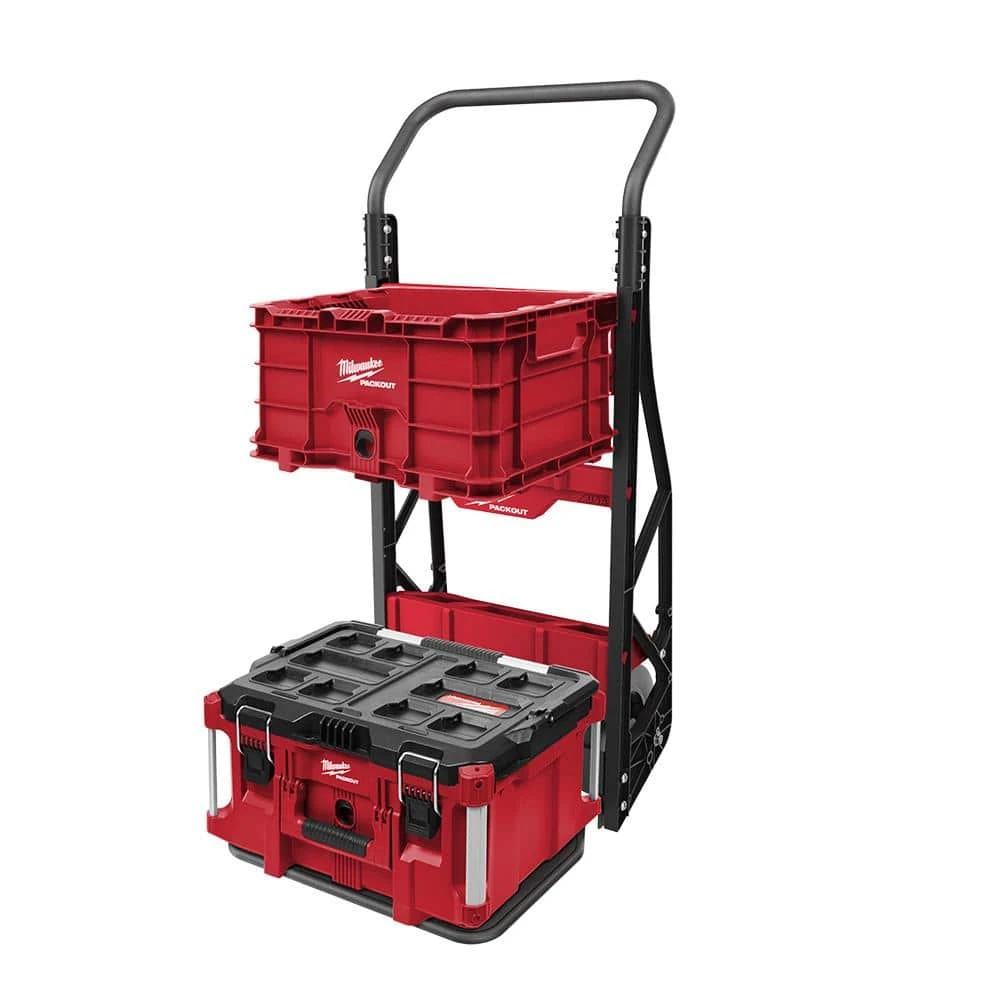 Milwaukee PACKOUT 20 in. 2-Wheel Utility Cart with Large Tool Box and Crate (3-Piece) 3 Milwaukee PACKOUT 20 in. 2-Wheel Utility Cart with Large Tool Box and Crate (3-Piece)