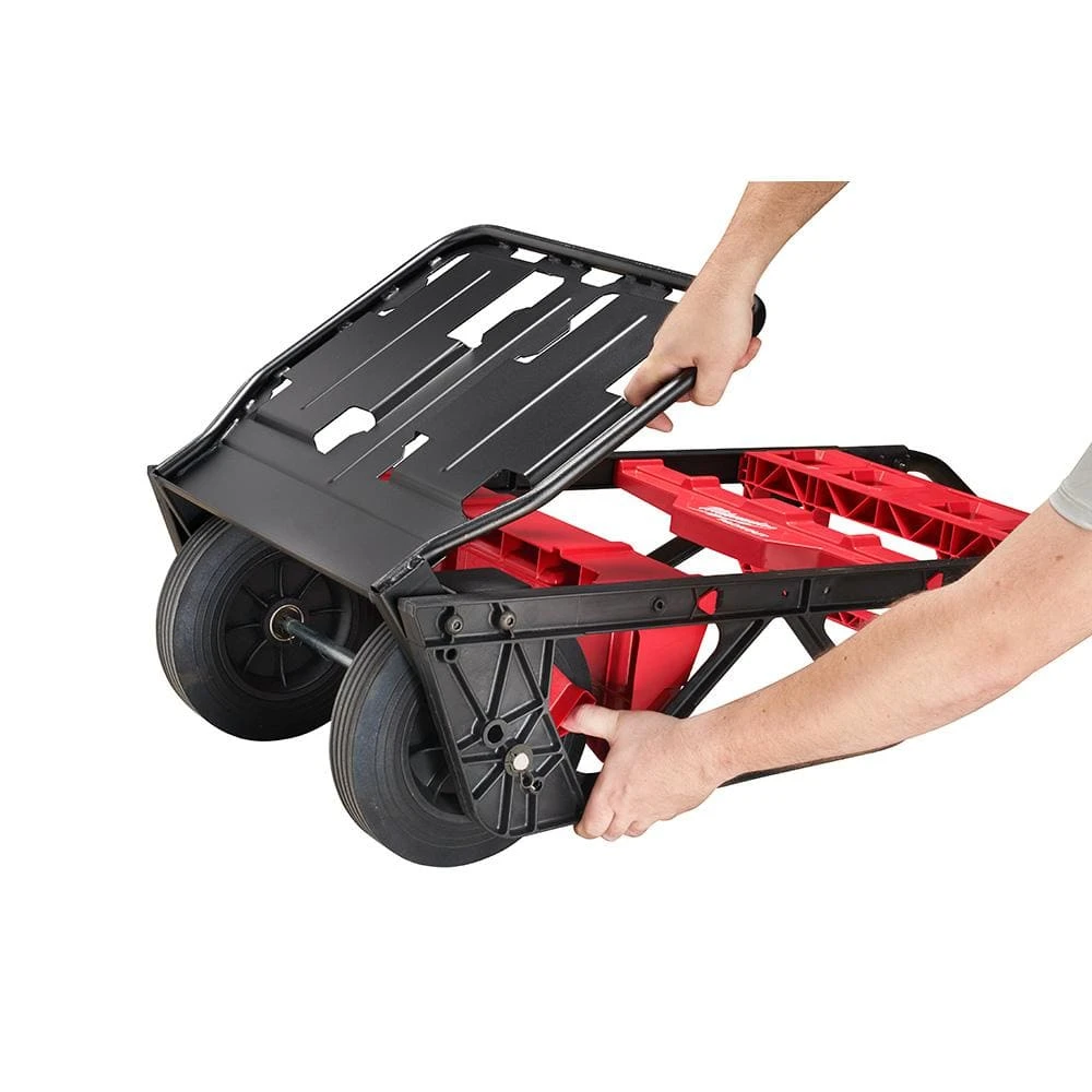 Milwaukee PACKOUT 20 in. 2-Wheel Utility Cart with (2) PACKOUT Tool Storage Crates 11 Milwaukee PACKOUT 20 in. 2-Wheel Utility Cart with (2) PACKOUT Tool Storage Crates - Image 9