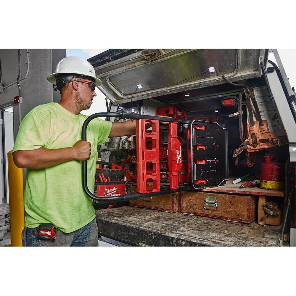 Milwaukee PACKOUT 20 in. 2-Wheel Utility Cart with (3) PACKOUT Tool Storage Crates 13 Milwaukee PACKOUT 20 in. 2-Wheel Utility Cart with (3) PACKOUT Tool Storage Crates - Image 11