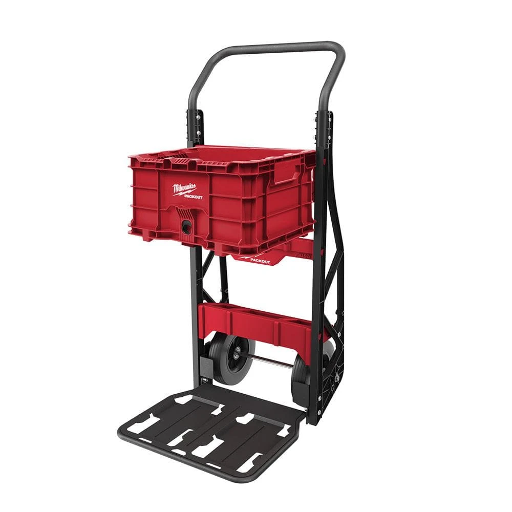 Milwaukee PACKOUT 20 in. 2-Wheel Utility Cart with (3) PACKOUT Tool Storage Crates 11 Milwaukee PACKOUT 20 in. 2-Wheel Utility Cart with (3) PACKOUT Tool Storage Crates - Image 9