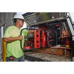 Milwaukee PACKOUT 20 in. 2-Wheel Utility Cart with 2-Drawer Tool Box -Tool Storage Online Shop red black milwaukee modular tool storage systems 48 22 8415 48 22 8442 1f 1000