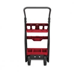 Milwaukee PACKOUT 20 in. 2-Wheel Folding Utility Cart w/3/8 in. and 1/4 in. SAE/Metric Mechanics Set (107-Piece) -Tool Storage Online Shop red black milwaukee modular tool storage systems 48 22 8415 48 22 9486 a0 1000