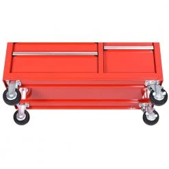 Husky 42 in. W x 18.1 in. D 8-Drawer Red Mobile Workbench Cabinet with Solid Wood Top -Tool Storage Online Shop red husky mobile workbenches h42mwc8red 1d 1000