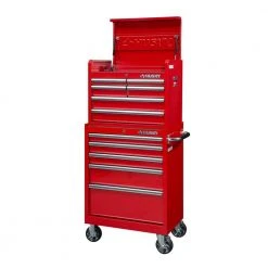 Husky 27 in. 11-Drawer Tool Chest and Cabinet Combo in Red -Tool Storage Online Shop red husky tool chest combos 410 026 0111 1f 1000