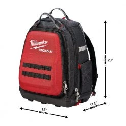 Milwaukee 15 in. PACKOUT Backpack with Hand Tool Set (5-Pieces) -Tool Storage Online Shop red milwaukee modular tool storage systems 48 22 8301 48 22 1503 c3 1000