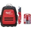 Milwaukee 15 in. PACKOUT Backpack with FASTBACK Folding Utility Knife and 50-Pack General Purpose Utility Blade Set 1 Milwaukee 15 in. PACKOUT Backpack with FASTBACK Folding Utility Knife and 50-Pack General Purpose Utility Blade Set -Tool Storage Online Shop red milwaukee modular tool storage systems 48 22 8301 48 22 1504 64 1000