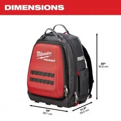 Milwaukee 15 in. PACKOUT Backpack with FASTBACK 6-In-1 Folding Utility Knife and FASTBACK Compact Folding Utility Knife Set -Tool Storage Online Shop red milwaukee modular tool storage systems 48 22 8301 48 22 1505q 40 1000