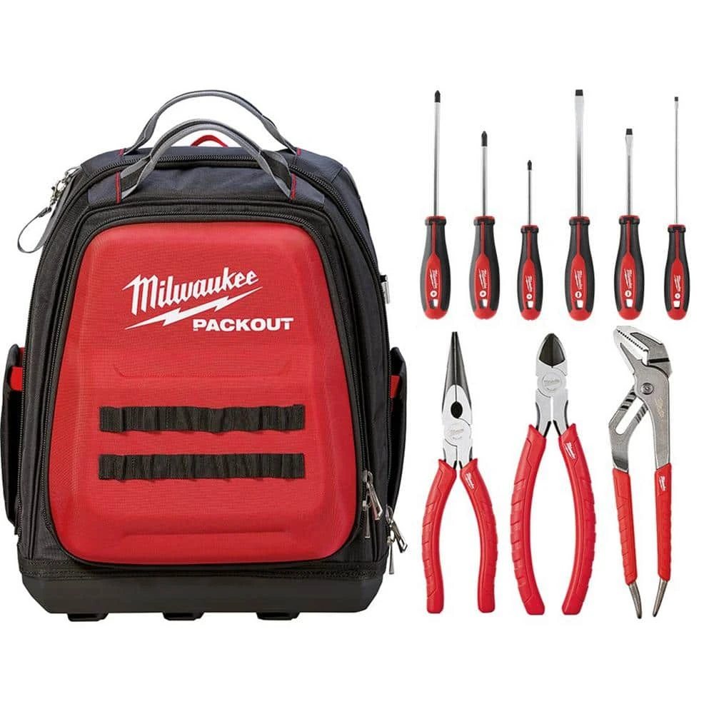 Milwaukee 15 in. PACKOUT Backpack with 9-Piece Tool Set 3 Milwaukee 15 in. PACKOUT Backpack with 9-Piece Tool Set