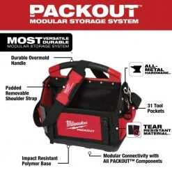 Milwaukee 15 in. PACKOUT Backpack with 15 in. Tote 17 Milwaukee 15 in. PACKOUT Backpack with 15 in. Tote -Tool Storage Online Shop red milwaukee modular tool storage systems 48 22 8301 48 22 8315 40 1000