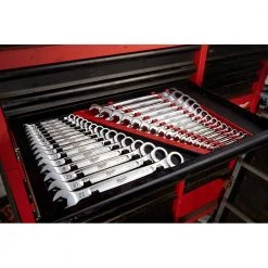 Milwaukee 15 in. PACKOUT Backpack with SAE Combination Ratcheting Wrench Set (15-Piece) -Tool Storage Online Shop red milwaukee modular tool storage systems 48 22 8301 48 22 9416 fa 1000