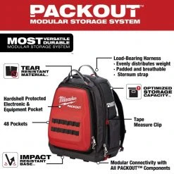 Milwaukee 15 in. PACKOUT Backpack and 3/8 in. Drive SAE Ratchet and Socket Mechanics Tool Set with PACKOUT Case (28-Piece) 18 Milwaukee 15 in. PACKOUT Backpack and 3/8 in. Drive SAE Ratchet and Socket Mechanics Tool Set with PACKOUT Case (28-Piece) -Tool Storage Online Shop red milwaukee modular tool storage systems 48 22 8301 48 22 9481 e1 1000