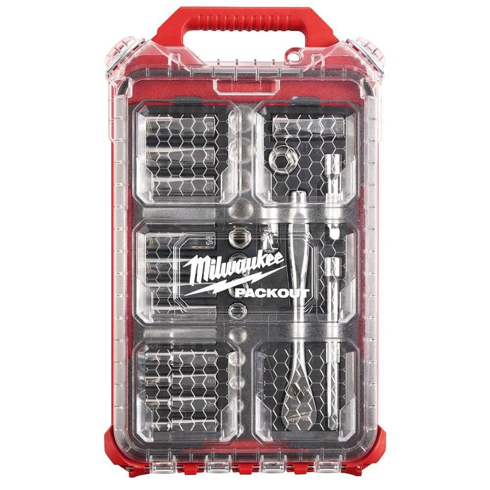 Milwaukee 15 in. PACKOUT Backpack 3/8 in. Drive METRIC Ratchet and Socket Mechanics Tool Set with PACKOUT Case (32-Piece) 8 Milwaukee 15 in. PACKOUT Backpack 3/8 in. Drive METRIC Ratchet and Socket Mechanics Tool Set with PACKOUT Case (32-Piece) - Image 6