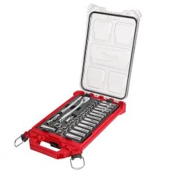 Milwaukee 15 in. PACKOUT Backpack 3/8 in. Drive METRIC Ratchet and Socket Mechanics Tool Set with PACKOUT Case (32-Piece) 23 Milwaukee 15 in. PACKOUT Backpack 3/8 in. Drive METRIC Ratchet and Socket Mechanics Tool Set with PACKOUT Case (32-Piece) -Tool Storage Online Shop red milwaukee modular tool storage systems 48 22 8301 48 22 9482 77 1000