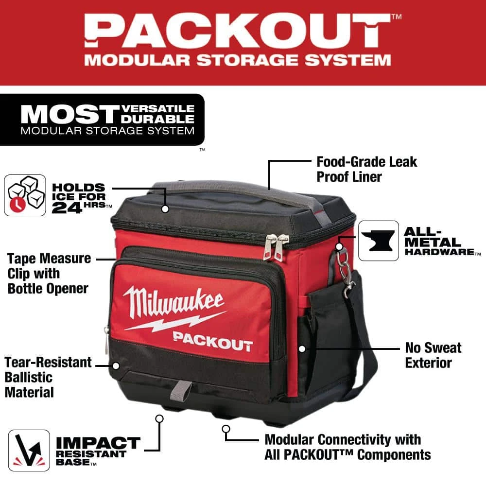 Milwaukee 15.75 in. PACKOUT Cooler Bag 4 Milwaukee 15.75 in. PACKOUT Cooler Bag - Image 2