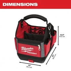 Milwaukee 10 in. PACKOUT Tote with FASTBACK 6-In-1 Folding Utility Knife and FASTBACK Compact Folding Utility Knife Set -Tool Storage Online Shop red milwaukee modular tool storage systems 48 22 8310 48 22 1505q 40 1000