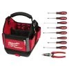 Milwaukee 10 in. PACKOUT Tote with 6-in-1 Wire Strippers Pliers and Screwdriver Set (10-Piece) 2 Milwaukee 10 in. PACKOUT Tote with 6-in-1 Wire Strippers Pliers and Screwdriver Set (10-Piece) -Tool Storage Online Shop red milwaukee modular tool storage systems 48 22 8310 48 22 2718 48 22 3079 64 1000