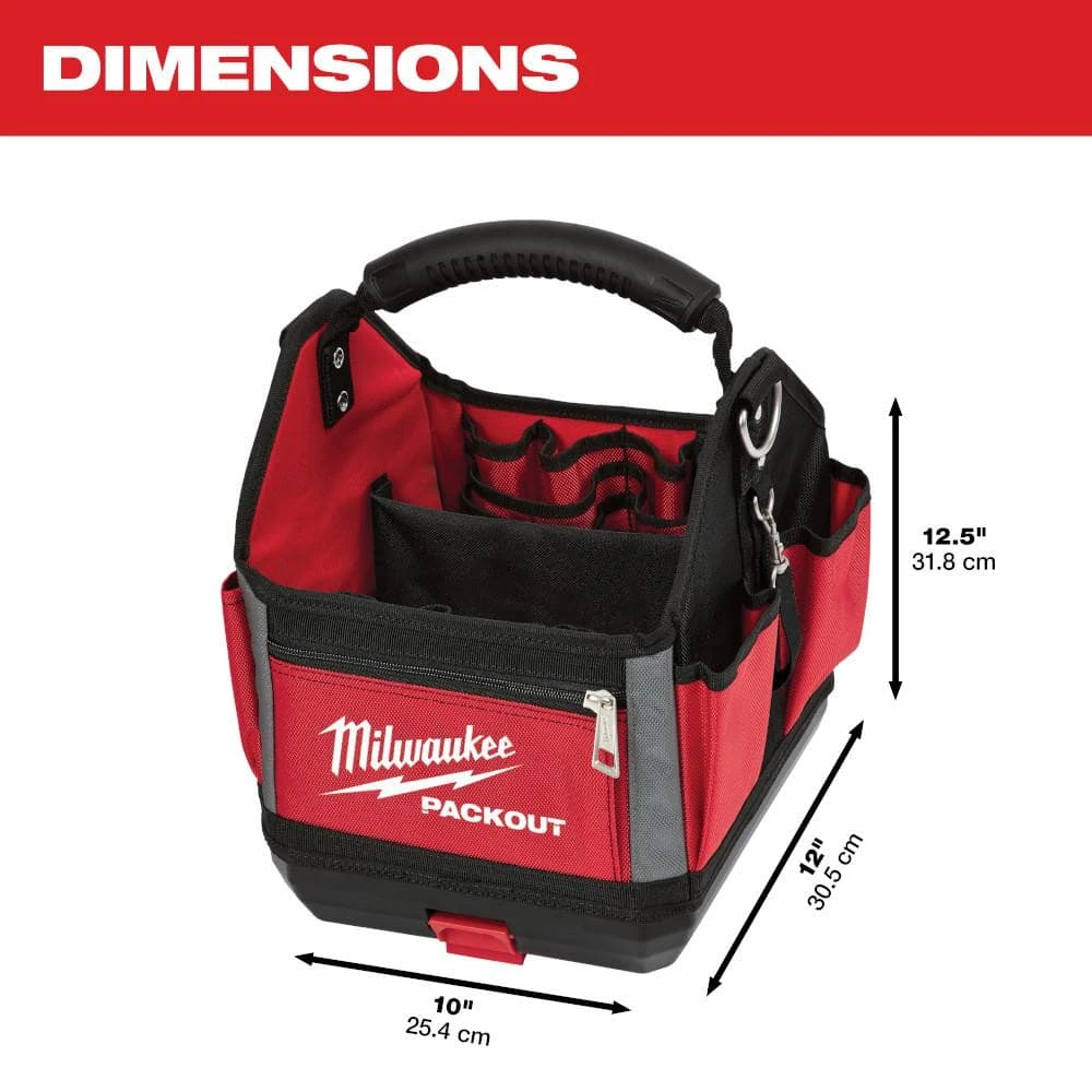 Milwaukee 10 in. PACKOUT Tote with 11-in-1 Multi-Tip Screwdriver with Square Drive Bits 7 Milwaukee 10 in. PACKOUT Tote with 11-in-1 Multi-Tip Screwdriver with Square Drive Bits - Image 5