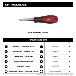 Milwaukee 10 in. PACKOUT Tote with 11-in-1 Multi-Tip Screwdriver with Square Drive Bits 16 Milwaukee 10 in. PACKOUT Tote with 11-in-1 Multi-Tip Screwdriver with Square Drive Bits -Tool Storage Online Shop red milwaukee modular tool storage systems 48 22 8310 48 22 2761 a0 1000