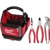 Milwaukee 10 in. PACKOUT Tote with Pliers Kit (3-Pieces) -Tool Storage Online Shop red milwaukee modular tool storage systems 48 22 8310 48 22 6331 64 1000