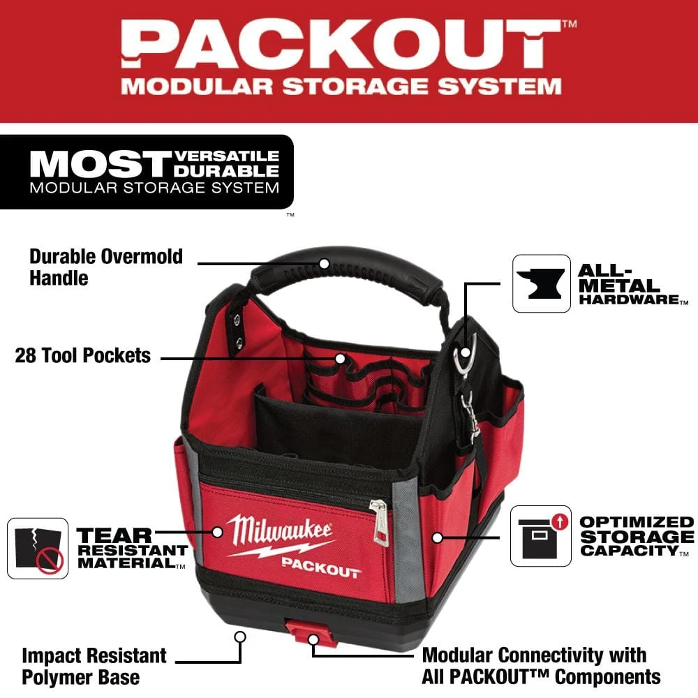 Milwaukee 10 in. PACKOUT Tote with Pliers Kit (3-Pieces) 4 Milwaukee 10 in. PACKOUT Tote with Pliers Kit (3-Pieces) - Image 2
