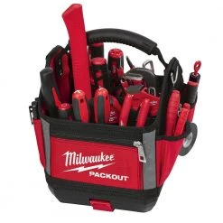 Milwaukee 10 in. PACKOUT Tote BIG HAWG Carbide Hole Saw Kit with PACKOUT Case (9-Piece) -Tool Storage Online Shop red milwaukee modular tool storage systems 48 22 8310 49 56 9295 a0 1000