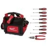 Milwaukee 15 in. PACKOUT Tote with 6-in-1 Wire Strippers Pliers and Screwdriver Set (10-Piece) 2 Milwaukee 15 in. PACKOUT Tote with 6-in-1 Wire Strippers Pliers and Screwdriver Set (10-Piece) -Tool Storage Online Shop red milwaukee modular tool storage systems 48 22 8315 48 22 2718 48 22 3079 64 1000