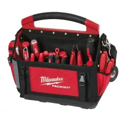 Milwaukee 15 in. Packout Tote with Screwdriver Set (8-Piece) -Tool Storage Online Shop red milwaukee modular tool storage systems 48 22 8315 48 22 2718 66 1000