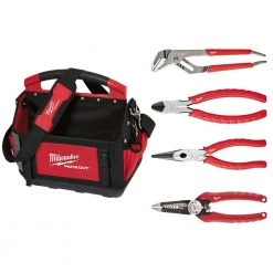Milwaukee PACKOUT Tote With Pliers Set (4-Piece)