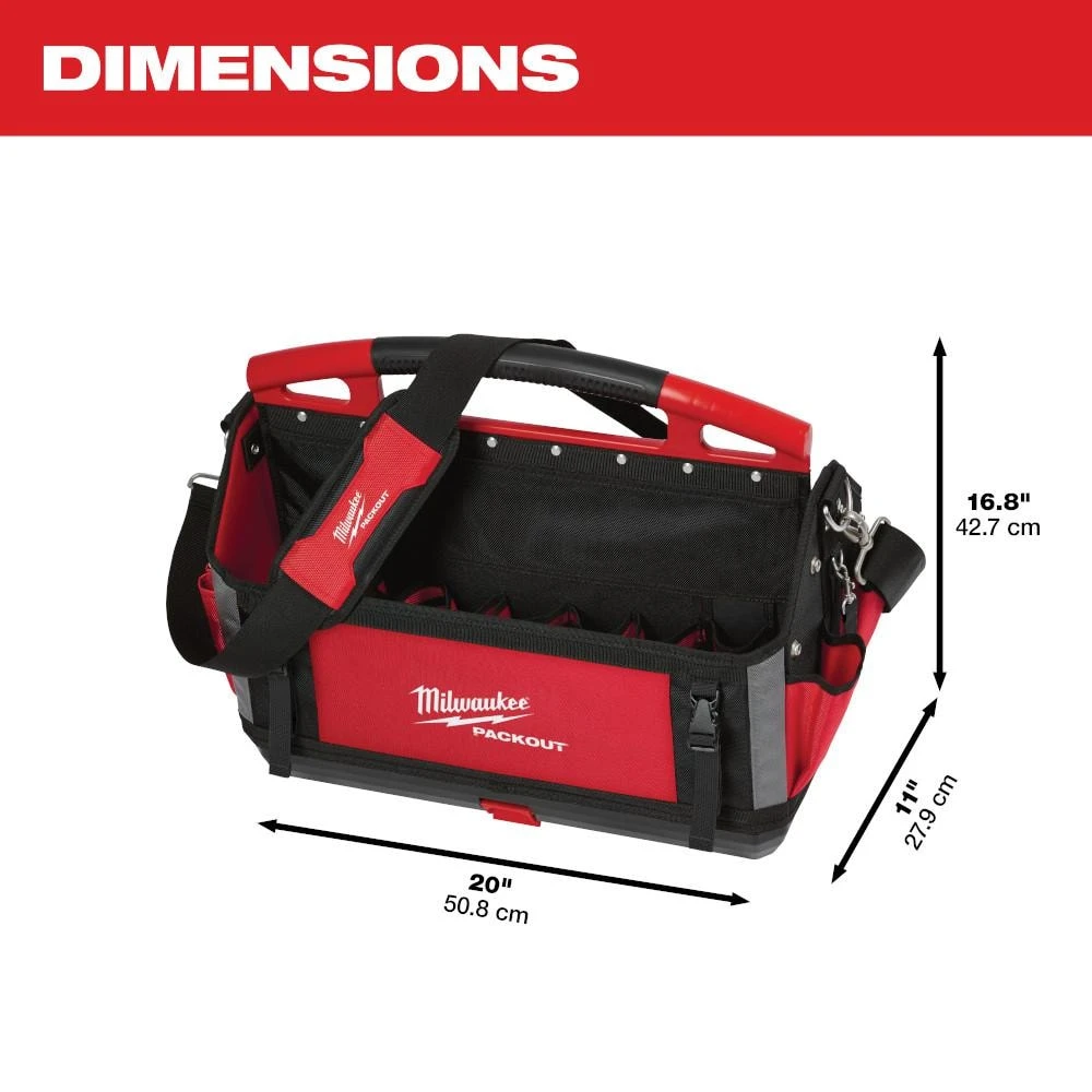 Milwaukee 20 in. PACKOUT Tote 5 Milwaukee 20 in. PACKOUT Tote - Image 3