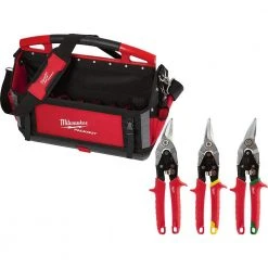 Milwaukee 20 in. PACKOUT Tote with Aviation Snips (3-Pack)
