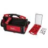 Milwaukee 20 in. PACKOUT Tote with SHOCKWAVE Impact Duty Alloy Steel Screw Driver Bit Set with PACKOUT Case (100-Piece) -Tool Storage Online Shop red milwaukee modular tool storage systems 48 22 8320 48 32 4082 64 1000
