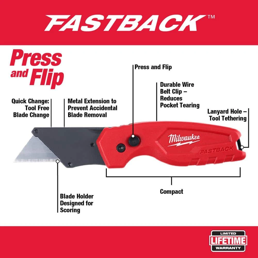 Milwaukee 20 in. PACKOUT Tool Bag with Fastback Folding Utility Knife Set (2-Pack) 6 Milwaukee 20 in. PACKOUT Tool Bag with Fastback Folding Utility Knife Set (2-Pack) - Image 4