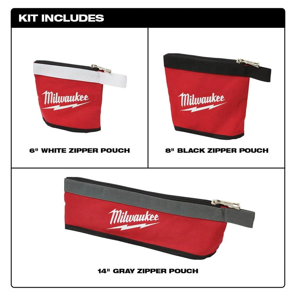 Milwaukee 20 in. PACKOUT Tool Bag with Multi-Size Zipper Tool Bags in Red (3-Pack) 9 Milwaukee 20 in. PACKOUT Tool Bag with Multi-Size Zipper Tool Bags in Red (3-Pack) - Image 7